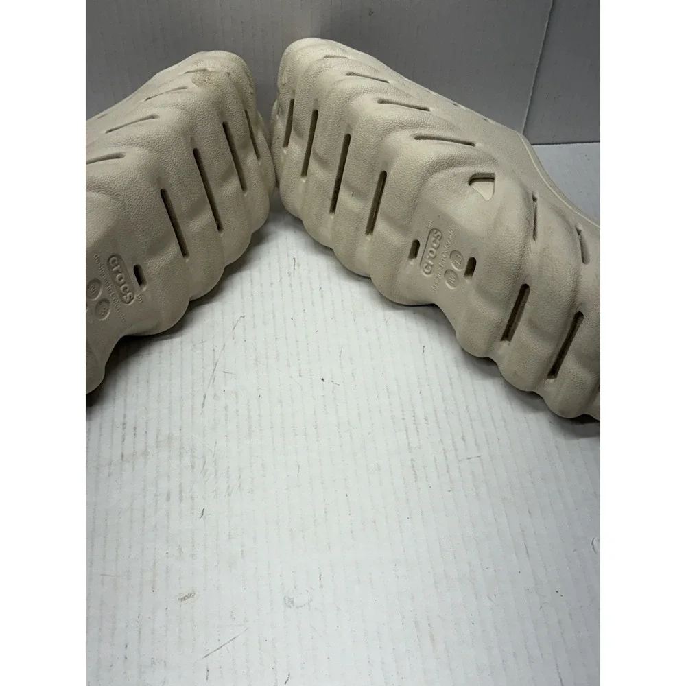 Crocs Echo Slide Beige Sandals Men's Size 13